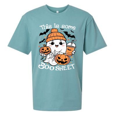 Funny Halloween This Is Some Boo Sheet Ghost Retro Halloween Gift Sueded Cloud Jersey T-Shirt