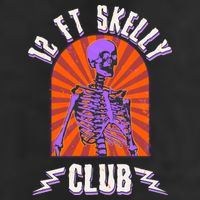 Funny Halloween Twelve Foot Skelly Club 7 Panel Mesh Trucker Snapback Hat