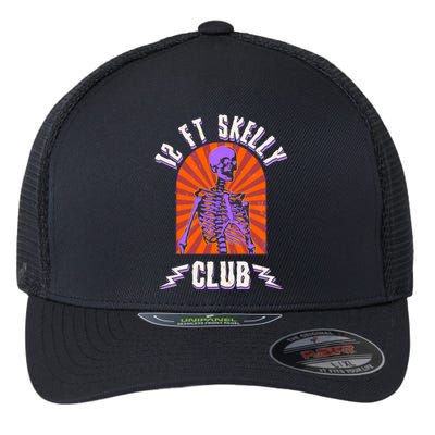 Funny Halloween Twelve Foot Skelly Club Flexfit Unipanel Trucker Cap