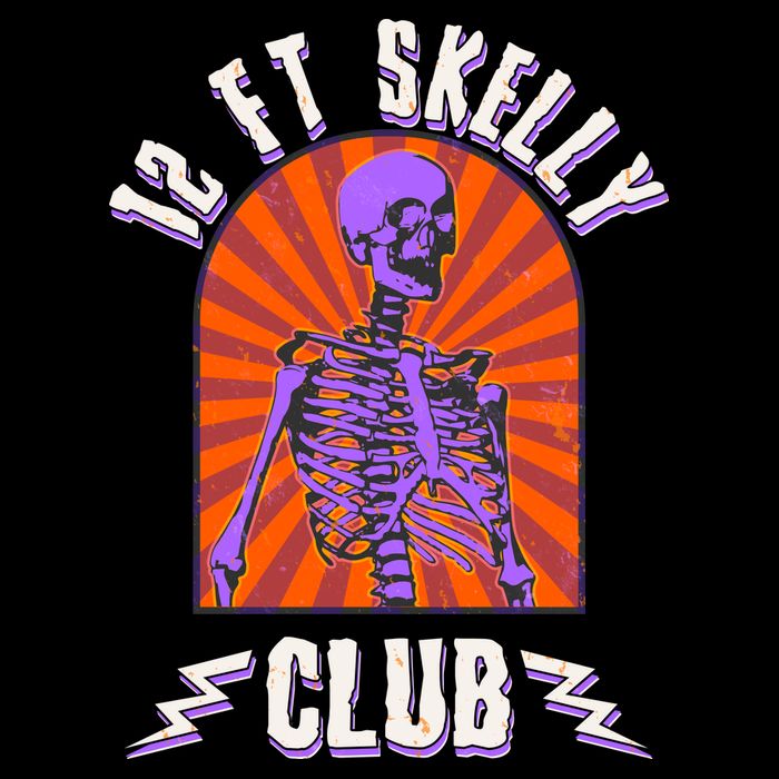Funny Halloween Twelve Foot Skelly Club Impact Tech Backpack
