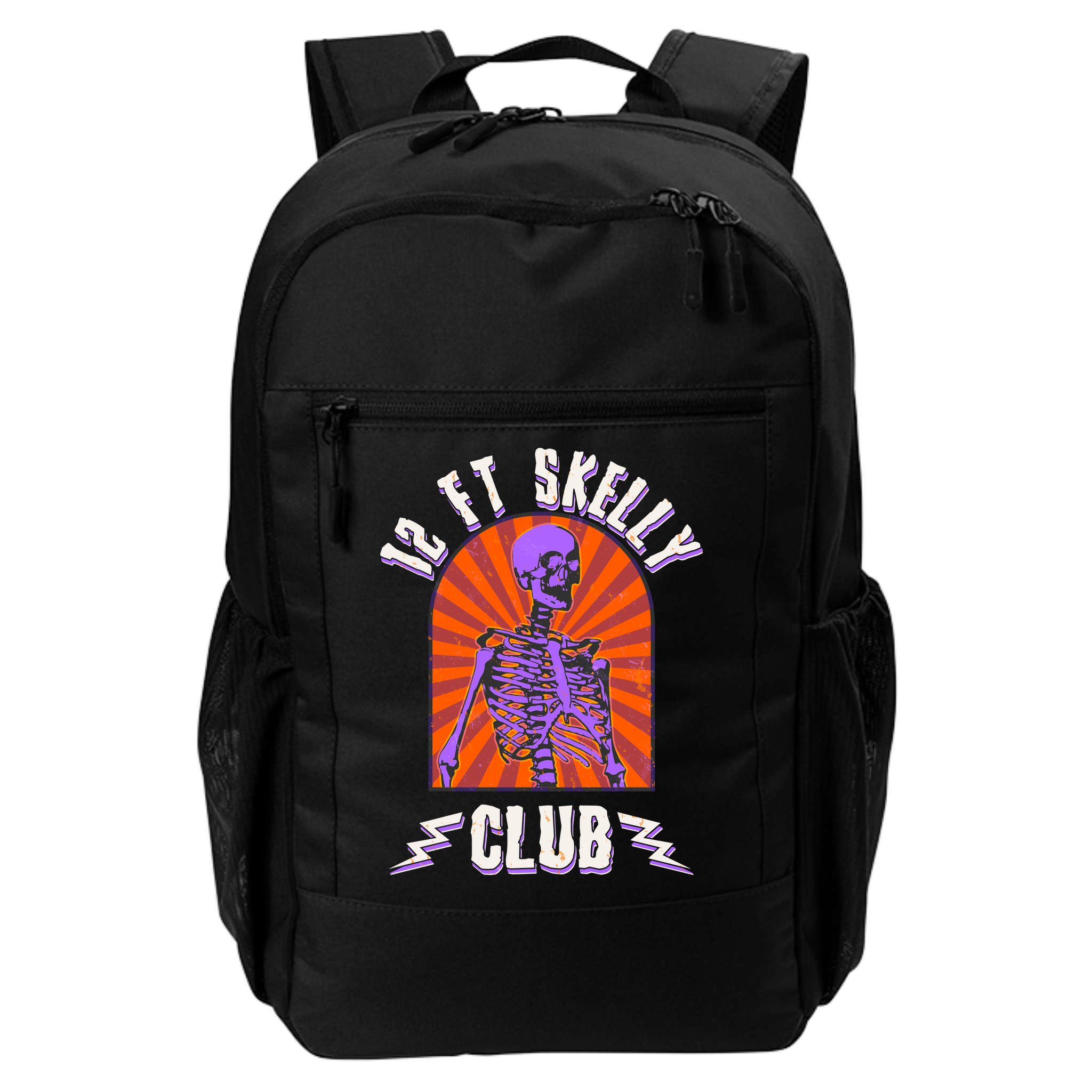 Funny Halloween Twelve Foot Skelly Club Backpack