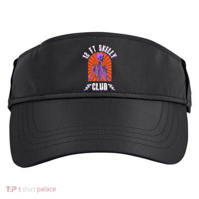 Funny Halloween Twelve Foot Skelly Club Adult Drive Performance Visor