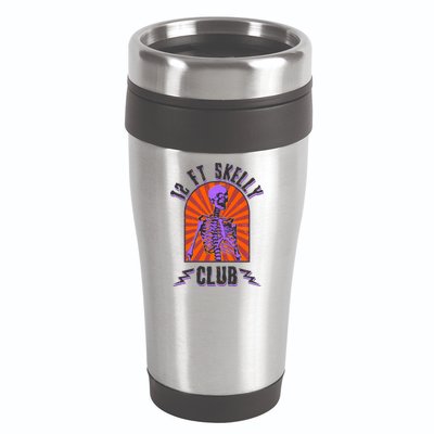 Funny Halloween Twelve Foot Skelly Club 16oz Travel Tumbler