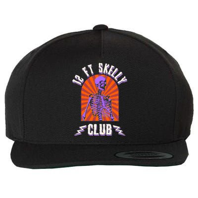 Funny Halloween Twelve Foot Skelly Club Wool Snapback Cap