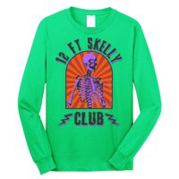 Funny Halloween Twelve Foot Skelly Club Long Sleeve Shirt