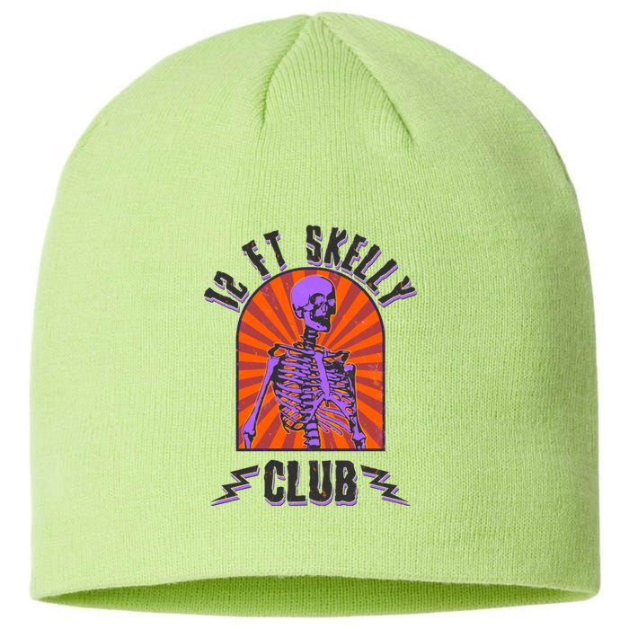 Funny Halloween Twelve Foot Skelly Club Sustainable Beanie