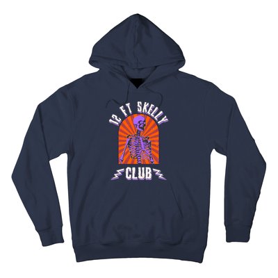 Funny Halloween Twelve Foot Skelly Club Hoodie