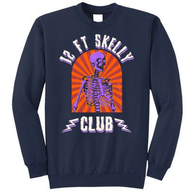 Funny Halloween Twelve Foot Skelly Club Sweatshirt