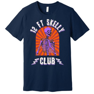 Funny Halloween Twelve Foot Skelly Club Premium T-Shirt