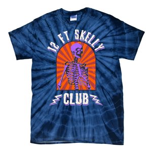 Funny Halloween Twelve Foot Skelly Club Tie-Dye T-Shirt