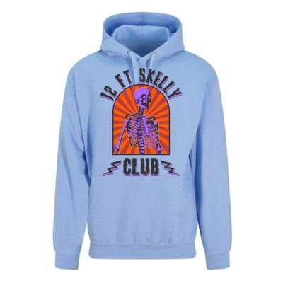 Funny Halloween Twelve Foot Skelly Club Unisex Surf Hoodie