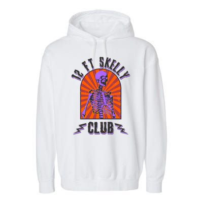 Funny Halloween Twelve Foot Skelly Club Garment-Dyed Fleece Hoodie