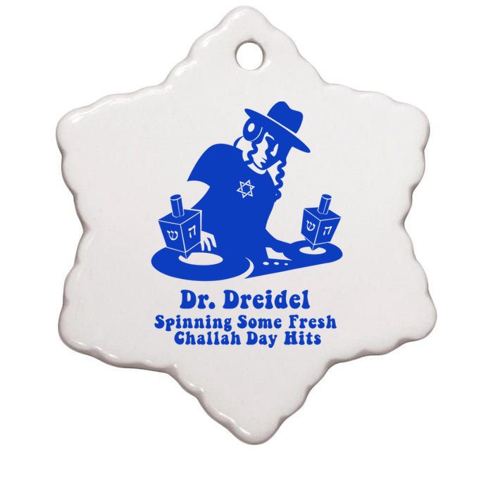 Funny Hanukkah Teen Gift Chanukah Dj Dr. Dreidel Party Ceramic Star Ornament