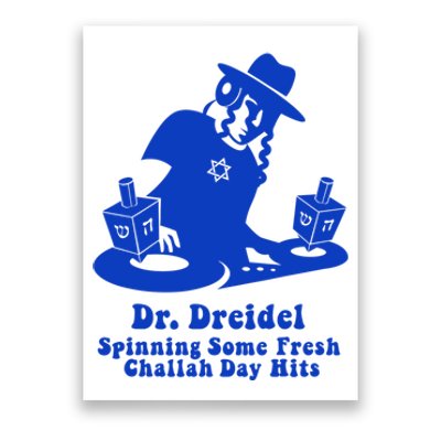 Funny Hanukkah Teen Gift Chanukah Dj Dr. Dreidel Party Poster