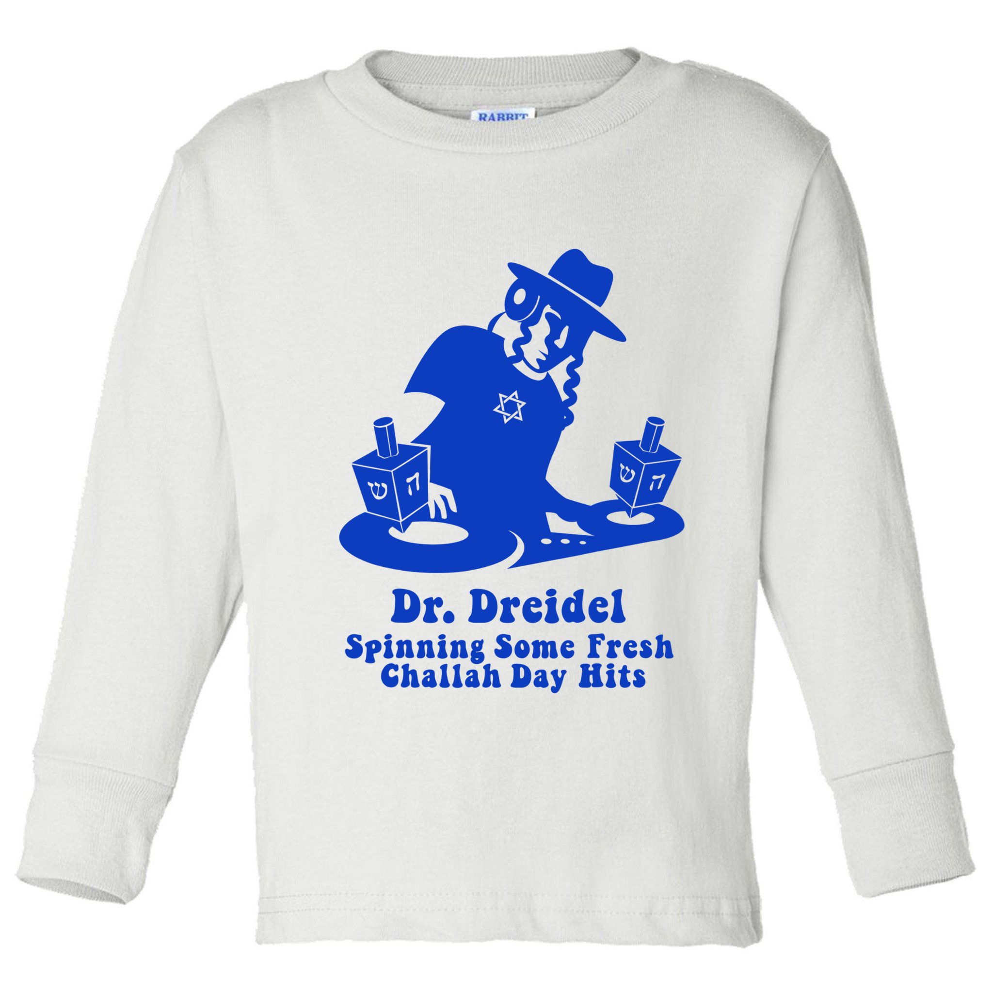 Funny Hanukkah Teen Gift Chanukah Dj Dr. Dreidel Party Toddler Long Sleeve Shirt
