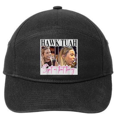 Funny Hawk Tauh Girl Meme 2024 Hawk Tauh Spit On That Thang Gift 7-Panel Snapback Hat