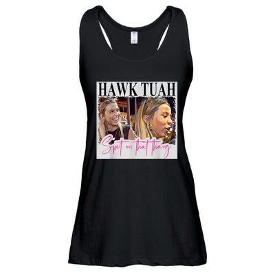 Funny Hawk Tauh Girl Meme 2024 Hawk Tauh Spit On That Thang Gift Ladies Essential Flowy Tank