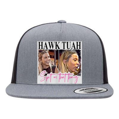 Funny Hawk Tauh Girl Meme 2024 Hawk Tauh Spit On That Thang Gift Flat Bill Trucker Hat