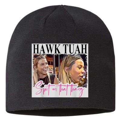 Funny Hawk Tauh Girl Meme 2024 Hawk Tauh Spit On That Thang Gift Sustainable Beanie