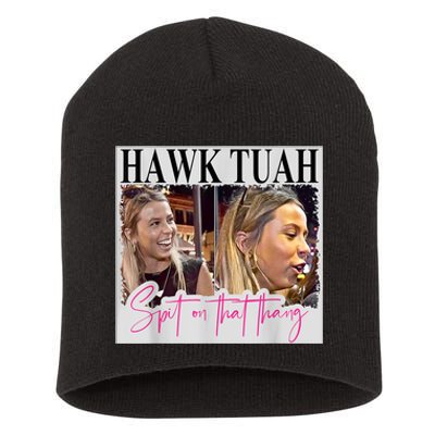 Funny Hawk Tauh Girl Meme 2024 Hawk Tauh Spit On That Thang Gift Short Acrylic Beanie