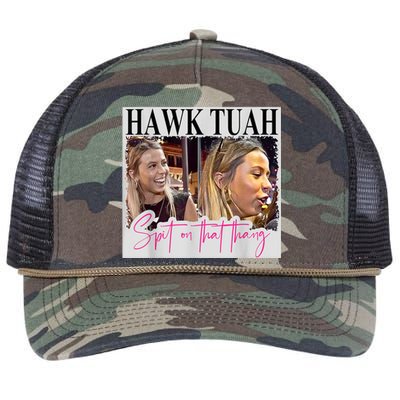 Funny Hawk Tauh Girl Meme 2024 Hawk Tauh Spit On That Thang Gift Retro Rope Trucker Hat Cap