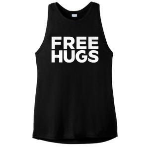 Free Hugs Tee Funny Free Hugs Ladies PosiCharge Tri-Blend Wicking Tank