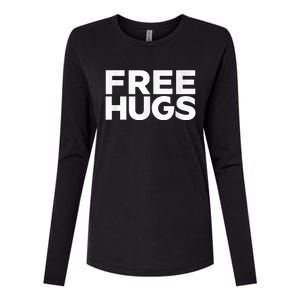 Free Hugs Tee Funny Free Hugs Womens Cotton Relaxed Long Sleeve T-Shirt