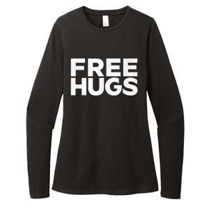 Free Hugs Tee Funny Free Hugs Womens CVC Long Sleeve Shirt