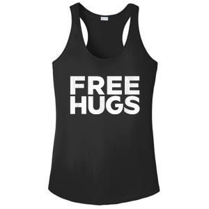 Free Hugs Tee Funny Free Hugs Ladies PosiCharge Competitor Racerback Tank