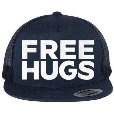 Free Hugs Tee Funny Free Hugs Flat Bill Trucker Hat