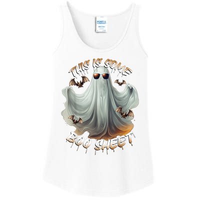 Funny Halloween This Is Some Boo Sheet Costume Ladies Essential Tank