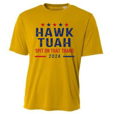 Funny Hawk Tuah Girl Spit On That Thing Cooling Performance Crew T-Shirt