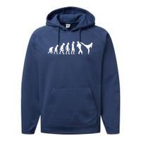 Funny Human Taekwondo Fighter Evolution Korean Sparring Performance Fleece Hoodie