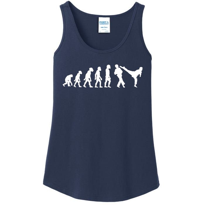 Funny Human Taekwondo Fighter Evolution Korean Sparring Ladies Essential Tank