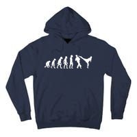 Funny Human Taekwondo Fighter Evolution Korean Sparring Tall Hoodie