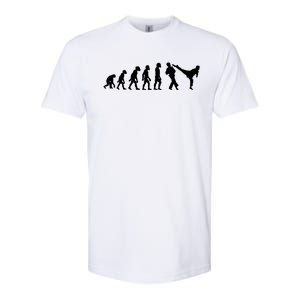 Funny Human Taekwondo Fighter Evolution Korean Sparring Softstyle CVC T-Shirt