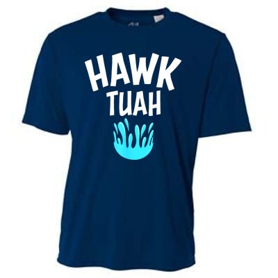 Funny Hawk Tuah Gift Cooling Performance Crew T-Shirt