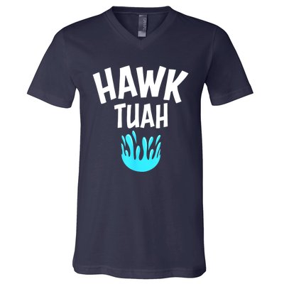 Funny Hawk Tuah Gift V-Neck T-Shirt