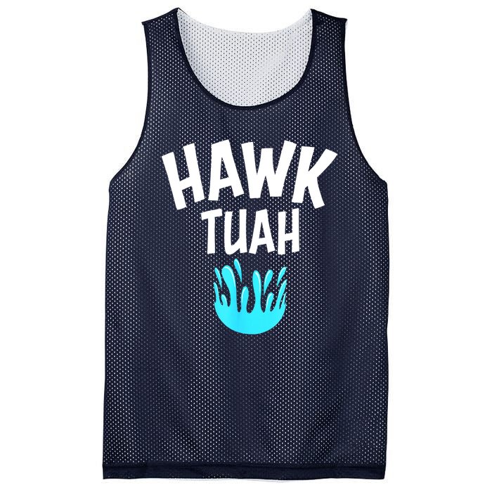 Funny Hawk Tuah Gift Mesh Reversible Basketball Jersey Tank