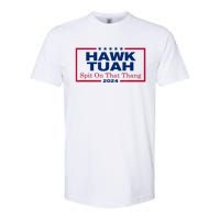 Funny Hawk Tush Spit On That Thang 2024 Viral Election Parody Gift Softstyle CVC T-Shirt