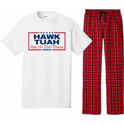 Funny Hawk Tush Spit On That Thang 2024 Viral Election Parody Gift Pajama Set