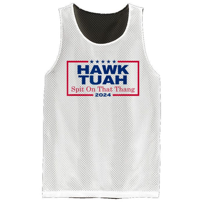 Funny Hawk Tush Spit On That Thang 2024 Viral Election Parody Gift Mesh Reversible Basketball Jersey Tank