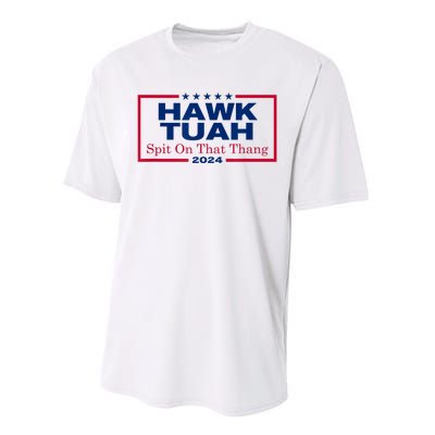 Funny Hawk Tush Spit On That Thang 2024 Viral Election Parody Gift Performance Sprint T-Shirt