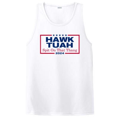 Funny Hawk Tush Spit On That Thang 2024 Viral Election Parody Gift PosiCharge Competitor Tank