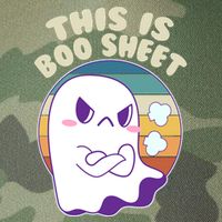 Funny Halloween This Is Boo Sheet Cute Ghost Legacy Tie Dye Trucker Hat