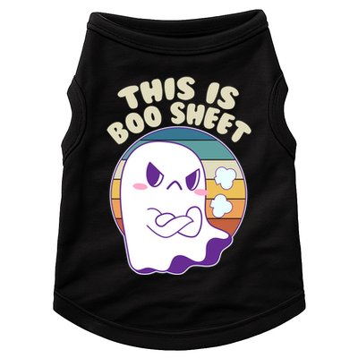 Funny Halloween This Is Boo Sheet Cute Ghost Doggie Tank