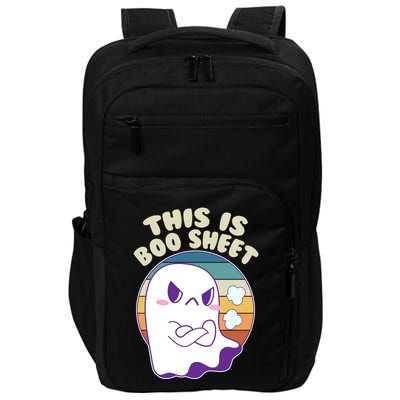 Funny Halloween This Is Boo Sheet Cute Ghost Impact Tech Backpack
