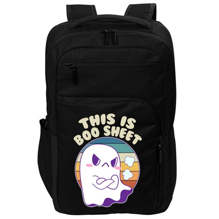 Funny Halloween This Is Boo Sheet Cute Ghost Impact Tech Backpack