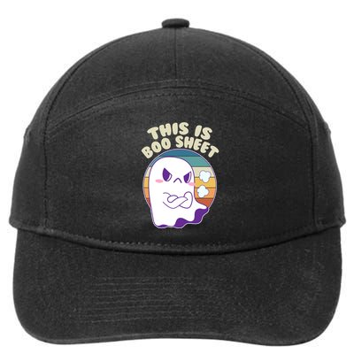 Funny Halloween This Is Boo Sheet Cute Ghost 7-Panel Snapback Hat