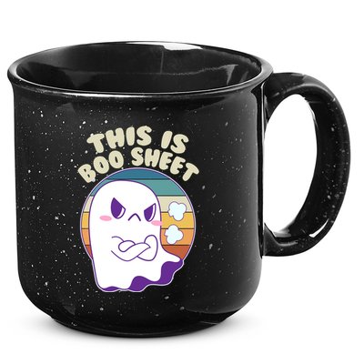 Funny Halloween This Is Boo Sheet Cute Ghost 15oz Campfire Ceramic Mug